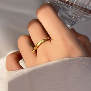 TIKTOK Animal Custom Name Graviert 925 Sterling Silber Ring Hot Selling Schöne Katzen ohr Rhodium 14 Karat vergoldete Haustiere Bänder - Product Image 6