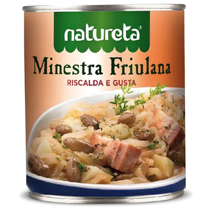 Natureta Minestra Friulana Enlatada 840g, Sopa Instantánea, Paquete de 6 (6 Unidades) Riscalda E Gusta - Product Image 2