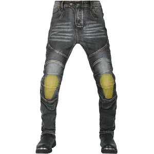 Rg-zırhlı koruyucu padings yarış erkekler motosiklet Denim kot sürme pantolon motosiklet Mens