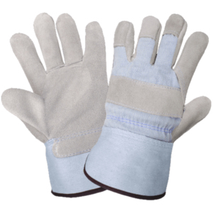 Heavy Duty XL Cowhide Split Leather Industrial Safety Gloves Fire Proof Anti-Impact Cotton <b>Liner</b> <b>for</b> <b>Gardening</b> Personal - Product Image 2