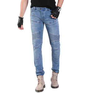D-Ride Moto Jeans de moto respirants et à séchage rapide avec protections amovibles et multiples poches pour le confort et la sécurité des hommes - Product Image 1