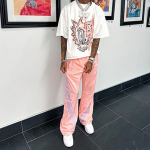 Sun Fade Acid Wash Baggy Survêtement Pantalon Hip Hop Vintage Sport Survêtement Pantalon Survêtement Ensemble - Product Image 5