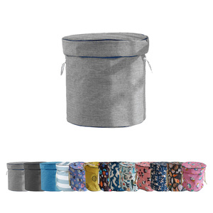 Bolsa de Almacenamiento de Juguetes para Niños, Organizador de Tela Plegable Rápido para <span class=keywords><strong>el</strong></span> Hogar, Contenedor de Almacenamiento Redondo - Product Image 4