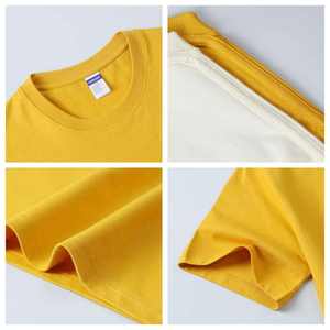 T-shirt formel pour homme avec impression de logo personnalisée, tendance, poids lourd, 180 grammes, 100% coton, couleur unie, design uni, tricoté - Product Image 6