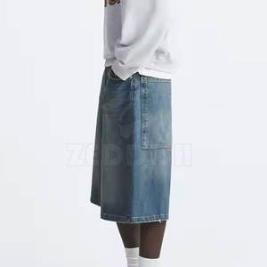 Shorts en jean sportifs sur mesure de style nouveau, couleur personnalisée, service OEM, haute qualité, fabriqué au Pakistan - Product Image 4