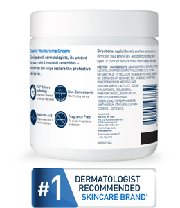 Crème hydratante Cerave, hydratant pour le visage et la peau du corps pour les peaux normales à très sèches, 12 oz Achetez maintenant Obtenez la meilleure offre - Product Image 3