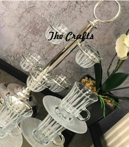 Moderno y Elegante Soporte para Vasos de Metal con Juego de Posavasos para Decoración de Mesa de Hotel, Almacenamiento Multifuncional de Vajilla - Product Image 2