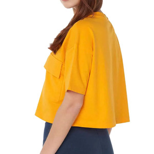 Crop-Top ropa de calle para mujer Camisetas de manga corta de verano 100% algodón de punto personalizado de secado rápido transpirable al por mayor en blanco - Product Image 2