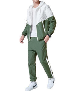Conjunto Deportivo de Invierno para Hombre, Chaqueta Cortavientos con Capucha, Estilo Urbano, Personalizable al por Mayor, Chaqueta Deportiva con Cremallera, Ropa de Gimnasio - Product Image 1