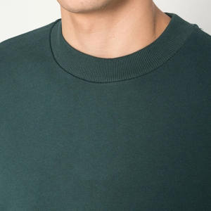 Sudadera de Cuello Redondo de Alta Calidad 100% Algodón para Hombre, Sudadera Básica de Manga Larga con Hombros Caídos, Personalizable al por Mayor - Product Image 4