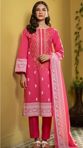 Salwar Kameez ชุดปากีสถาน,มาใหม่ชุดคอปักลายชุดคอลเล็กชั่นสนามหญ้า - Product Image 3