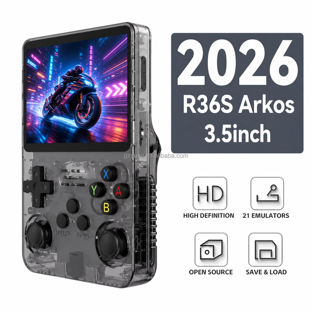 YUXU R36S R36HD Handheld Game Console 3.5 Inch IPS Screen 640x480 Resolution Portable Retro Video Game Player Games
