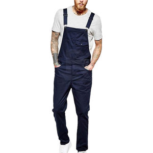 Salopette Homme de Haute Qualité Personnalisable avec Logo, Style Slim Streetwear, Respirante, 100% Coton, Couleur Personnalisée - Product Image 2