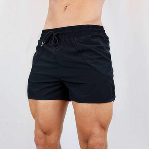 Pantalones cortos de gimnasio elásticos de tres cuartos para hombre personalizados, ropa deportiva de verano de secado rápido, atlética, informal, transpirable, deportivo sólido Superior - Product Image 4