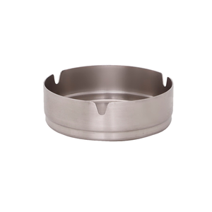 Classic <b>Portable</b> Round Stainless Steel <b>Ashtray</b> Metal <b>Ashtray</b> Windproof Cigarette Ash Holder For Home & Outdoor Use - Product Image 1