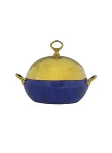 Olla Negra con Tapa Plateada Curva Simple, Perfecta para Servir Comida Caliente a Diario, Uso Familiar y en la Mesa de Comedor - Product Image 3