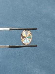 Diamante Natural de 2.00 Quilates, Corte Brillante Modificado Ovalado, Color Amarillo Parduzco, Pulido, Corte EX, Dureza 10/10, para Joyería - Product Image 4