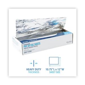 Boardwalk BWK7164 12 pulgadas X 10.75 pulgadas Láminas de Papel de Aluminio Desechables de Calibre 63 para Uso Estándar, 2400 Unidades por Caja - Product Image 5