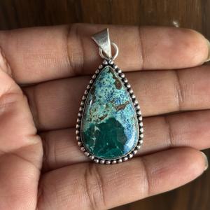 Collier tendance en argent sterling 925 plaqué or avec pendentif en moissanite, accessoire de charme fin pour femmes, style bohème, anniversaire - Product Image 1