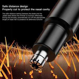 Tagliacapelli nasali di precisione 360 °   Tagliacapelli elettrico sicuro ed efficiente, alimentato a batteria, per <span class=keywords><strong>naso</strong></span>, orecchie, sopracciglia - Product Image 4