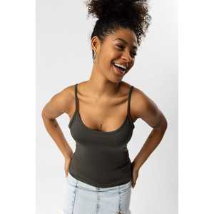 Haut extensible à fines bretelles 100% coton pour tous les jours - Product Image 4