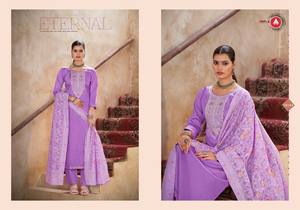 Elegante material de vestido de algodón Jam con colección Jarkan Work Premium Salwar Kameez para ropa de fiesta disponible a precio mayorista - Product Image 6