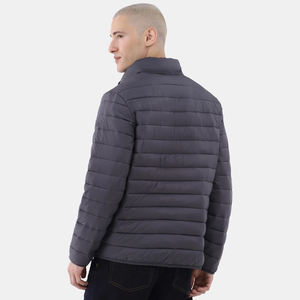 High Street hommes décontracté hiver doudoune Design moderne à la mode Street Style solide motif col montant fermeture éclair sur mesure - Product Image 3