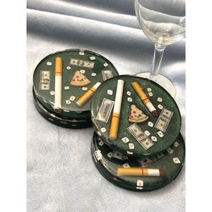Nouveau set de 4 sous-verres en résine au design unique avec une qualité et un design extra premium à des prix très abordables - Product Image 3