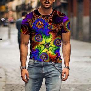 Design personnalisé T-shirt de mode pour hommes Conception imprimée personnalisée Impression par sublimation de tissu Short respirant écologique - Product Image 5