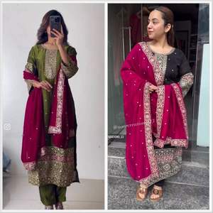 Salwar Kameez Tenue de soirée pakistanaise Costumes pour femmes Salwar Kameez Collection indienne pakistanaise - Product Image 1