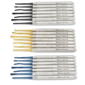 Juego de elevadores Luxating PDL de 7 piezas, puntas dentales recubiertas de titanio, instrumentos veterinarios quirúrgicos dentales negros/dorados/azules - Product Image 2