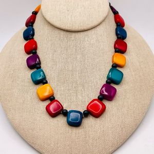 Collar de Cuentas de Resina Hechas a Mano Craft Exim, Joyería de Moda Premium para Mujer, Elegante para Fiestas, Regalo para Todas las Temporadas - Product Image 1
