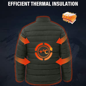 เสื้อแจ็คเก็ตผู้ชายทรงตรง ผ้าโพลีเอสเตอร์ - Product Image 2