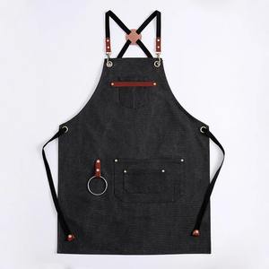 Custom <b>Adults</b> Cleaning Heavy Duty Waterproof <b>Apron</b> High Quality Advanced Cotton Canvas Kitchen <b>Apron</b> - Product Image 3