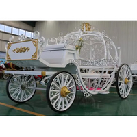 Derniers modèles de carrosses à chevaux en forme de citrouille, prix de gros, chariot de mariage princesse australienne, chariot de Cendrillon pour mariage