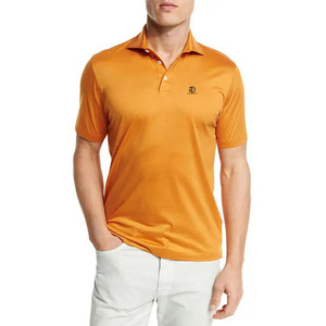 Vente en gros de polos simples en coton mercerisé de haute qualité pour hommes avec logo personnalisé pour golf et gym - Product Image 4