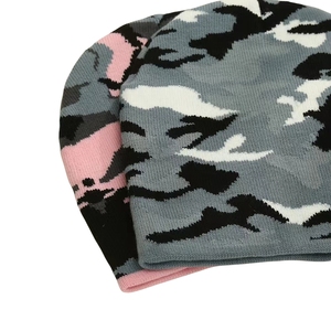 Chic Jacquard mezcla de lana Beanie cómodo y elegante sombrero de punto grueso para clima frío para deportes al aire libre y senderismo - Product Image 3