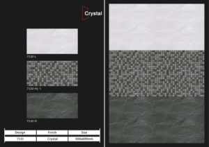 Carreaux muraux en céramique style urbain 300x600mm, pour salle de bain et cuisine, finition brillante ou mate, surface sculptée effet sucre, pour murs intérieurs. - Product Image 5