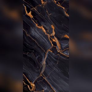 Carrelage Céramique Premium Noir Veine Or Brillant Résistant à l'Usure pour Salle de Bain et Cuisine – Matériau de Revêtement Moderne - Product Image 4