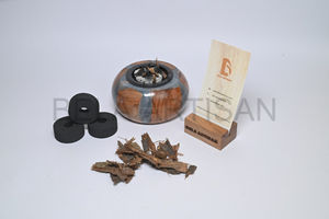 Wood Resin Censer & Thurible Mubkhar Incense <b>Burner</b> 2024 Gray Marble <b>Bakhoor</b> <b>Burner</b> Mini Smart Mubkhar for Gifts by Bela Artisan - Product Image 2