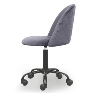 Contemporary Multi-Colored Velvet Cushioned Swivel <b>Chair</b>-Lucas 02 GAK009 - Product Image 3