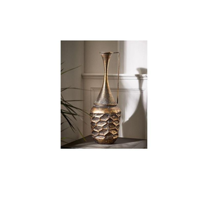 Vase à fleurs martelé à la main, décoration de table, nouveau design, centre de table en métal martelé à la main - Product Image 2