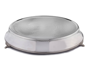 Piédestal décoratif de support de gâteau d'acier inoxydable de conception unique pour la décoration de mariage - Product Image 4