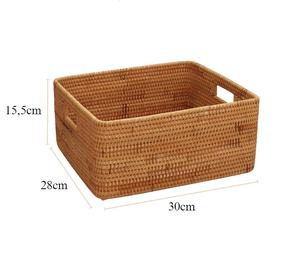 Panier en rotin à bas prix feuille de rotin durable vintage OEM ODM stocké fabricant VietChoice fabriqué au Vietnam - Product Image 4