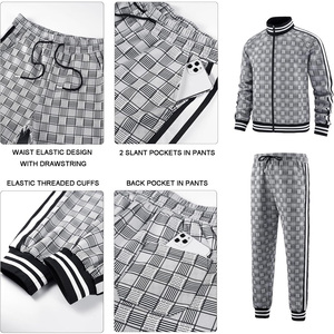 Chándal personalizado a prueba de sudor para hombre, ropa deportiva, traje de Jogger con bordado de impresión de logotipo y marca de etiqueta privada - Product Image 6