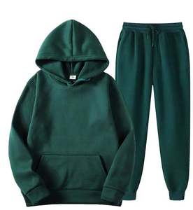 Ensemble de survêtement pour homme en coton 100% personnalisé, sweat-shirt à capuche et pantalon de jogging, ensemble de survêtement uni, ensemble de survêtement pour homme - Product Image 2