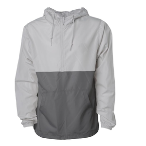 OEM personalizado en blanco fino de nylon Vintage Sudadera con capucha impermeable chaqueta cortavientos para los hombres con logotipo personalizado - Product Image 2