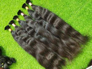 Sud indien Remy naturel cheveux humains Extensions en vrac Machine Double trame divers y compris l'eau corps lâche soyeux droite - Product Image 2