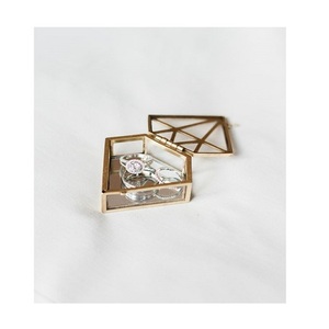 Caja de almacenamiento de anillo de metal y vidrio hecha a mano, caja de almacenamiento de anillo de tamaño y forma personalizados para caja de almacenamiento de anillos - Product Image 6