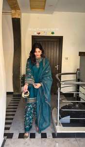 Traje bordado vestido tradicional pakistaní mujeres Ropa Étnica moda Cultural Shalwar Kameez fiesta hecha a mano secado rápido todo - Product Image 3